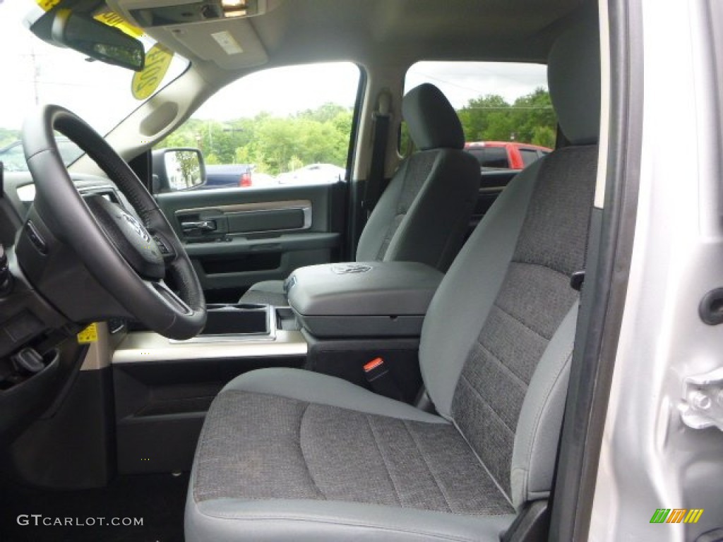 2014 1500 SLT Crew Cab 4x4 - Bright Silver Metallic / Black/Diesel Gray photo #14