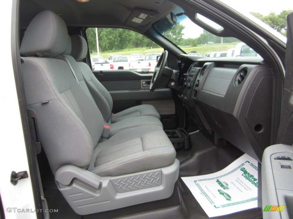 2011 F150 XL SuperCab 4x4 - Oxford White / Steel Gray photo #19