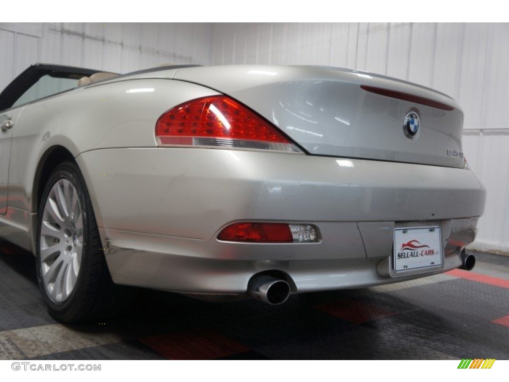 2004 6 Series 645i Convertible - Mineral Silver Metallic / Creme Beige photo #71