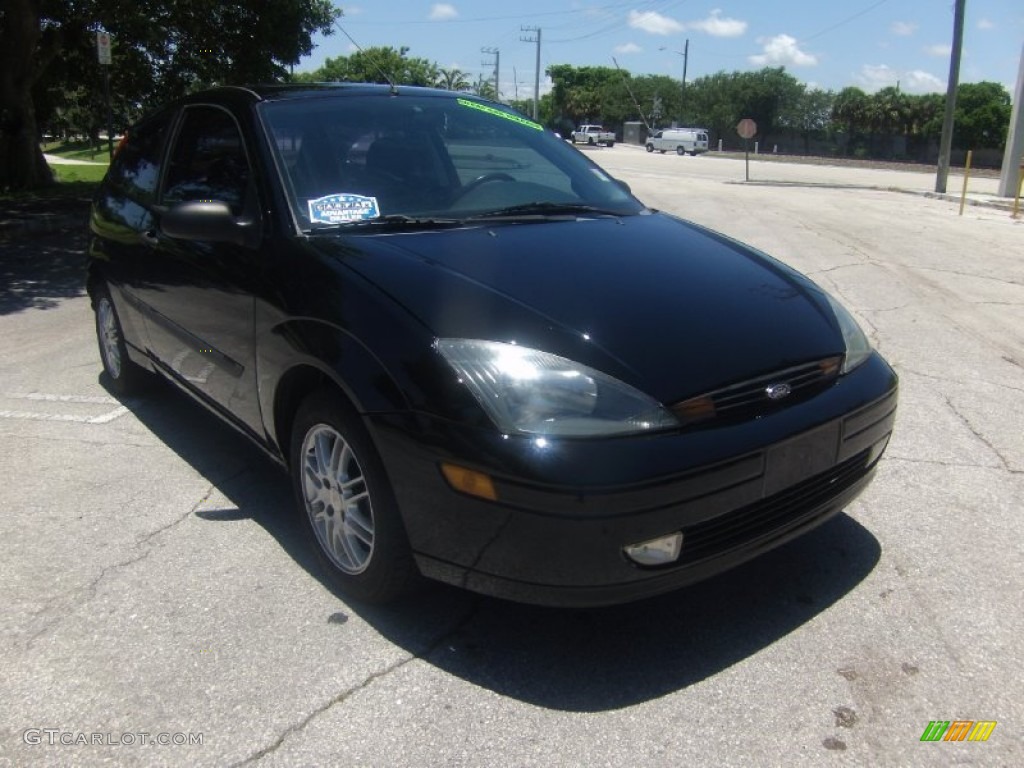 2003 Focus ZX3 Coupe - Pitch Black / Dark Charcoal photo #7