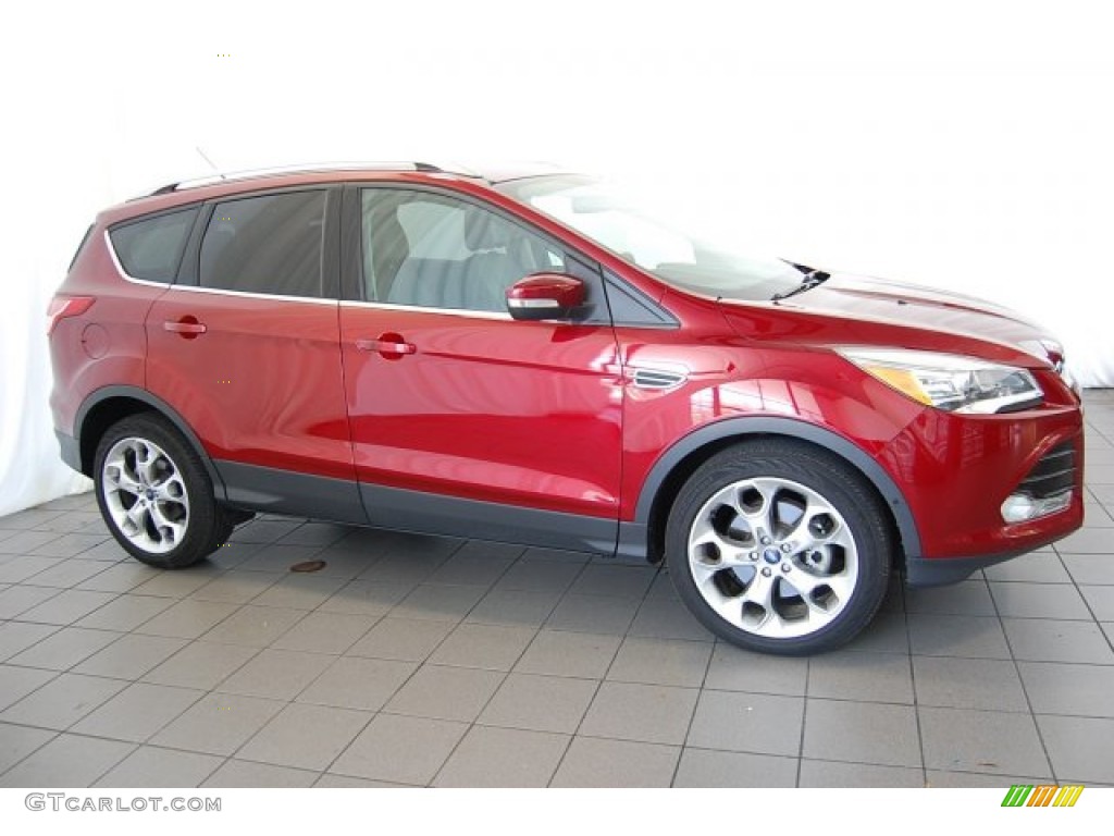 2013 Escape Titanium 2.0L EcoBoost - Ruby Red Metallic / Charcoal Black photo #6