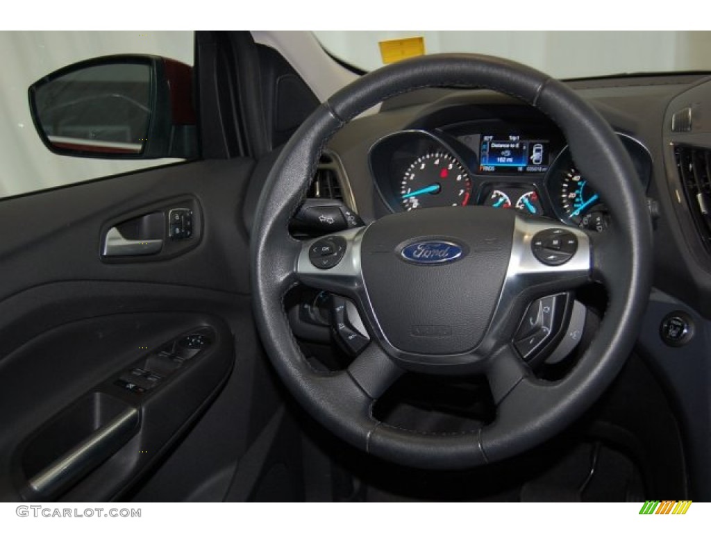 2013 Escape Titanium 2.0L EcoBoost - Ruby Red Metallic / Charcoal Black photo #32