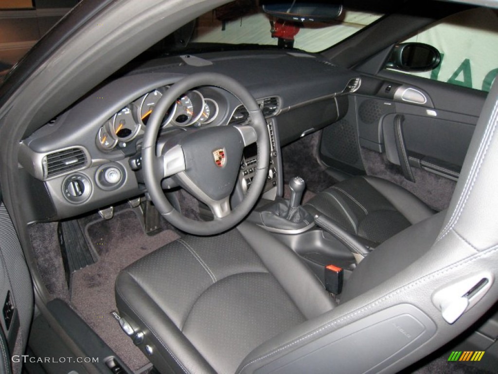 2007 911 Carrera 4 Coupe - Meteor Grey Metallic / Black photo #5