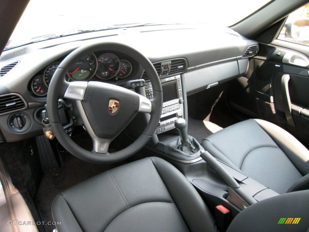 2007 911 Carrera 4 Coupe - Meteor Grey Metallic / Black photo #6