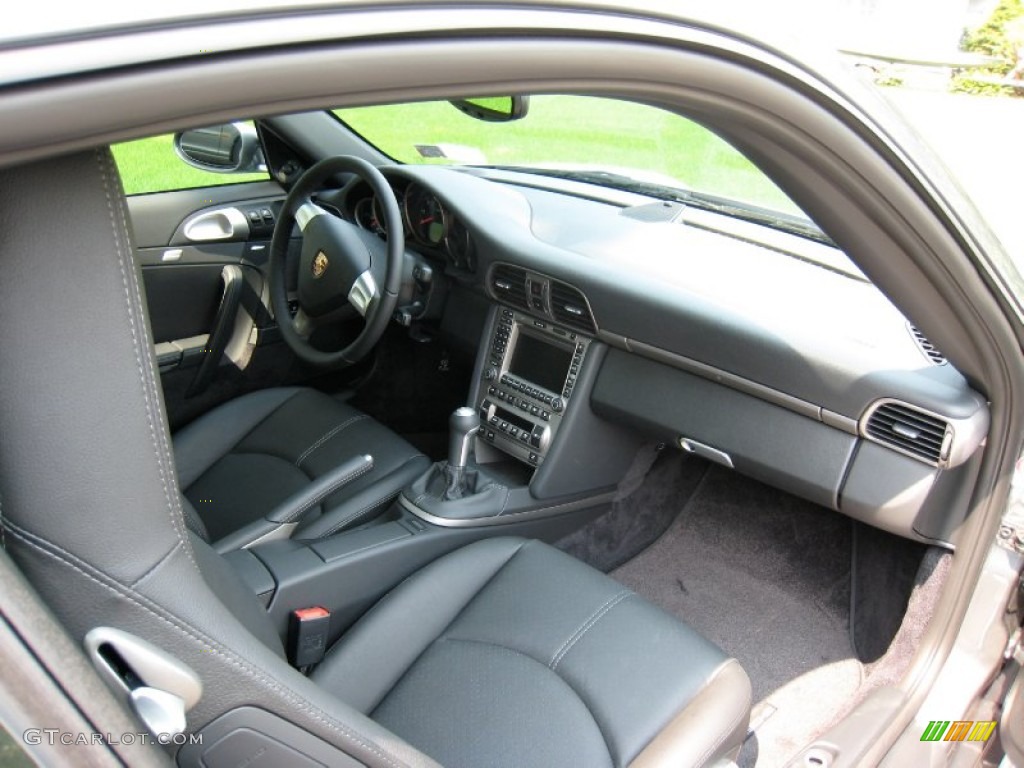 2007 911 Carrera 4 Coupe - Meteor Grey Metallic / Black photo #9