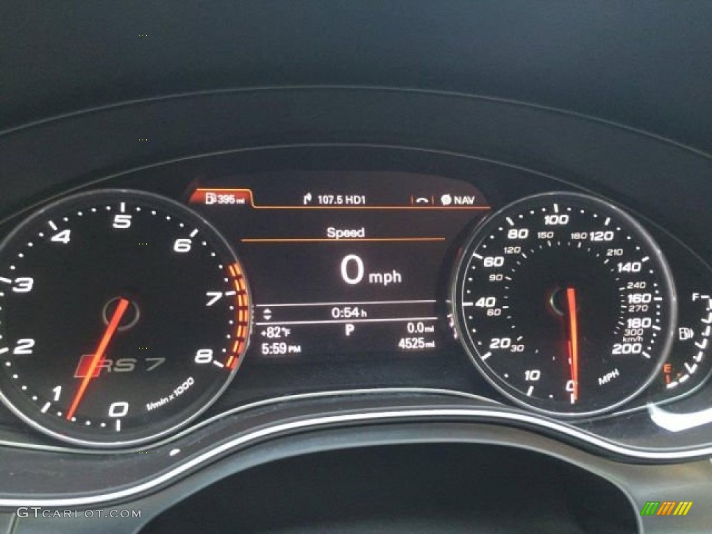 2014 Audi RS 7 4.0 TFSI quattro Gauges Photo #104901695