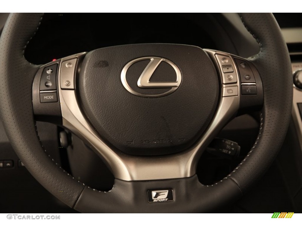 2015 Lexus RX 350 F Sport AWD Black Steering Wheel Photo #104901752