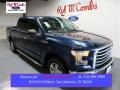 2015 Blue Jeans Metallic Ford F150 XLT SuperCrew  photo #1