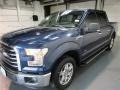 2015 Blue Jeans Metallic Ford F150 XLT SuperCrew  photo #3