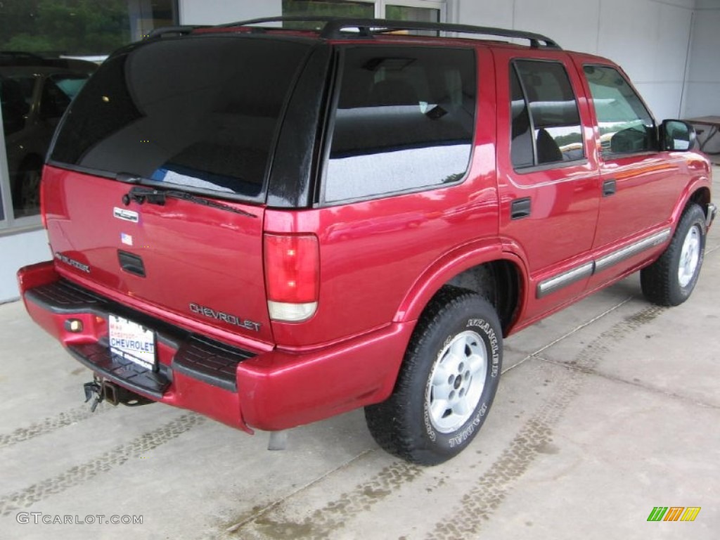 2000 Blazer LS 4x4 - Majestic Red Metallic / Graphite Gray photo #20