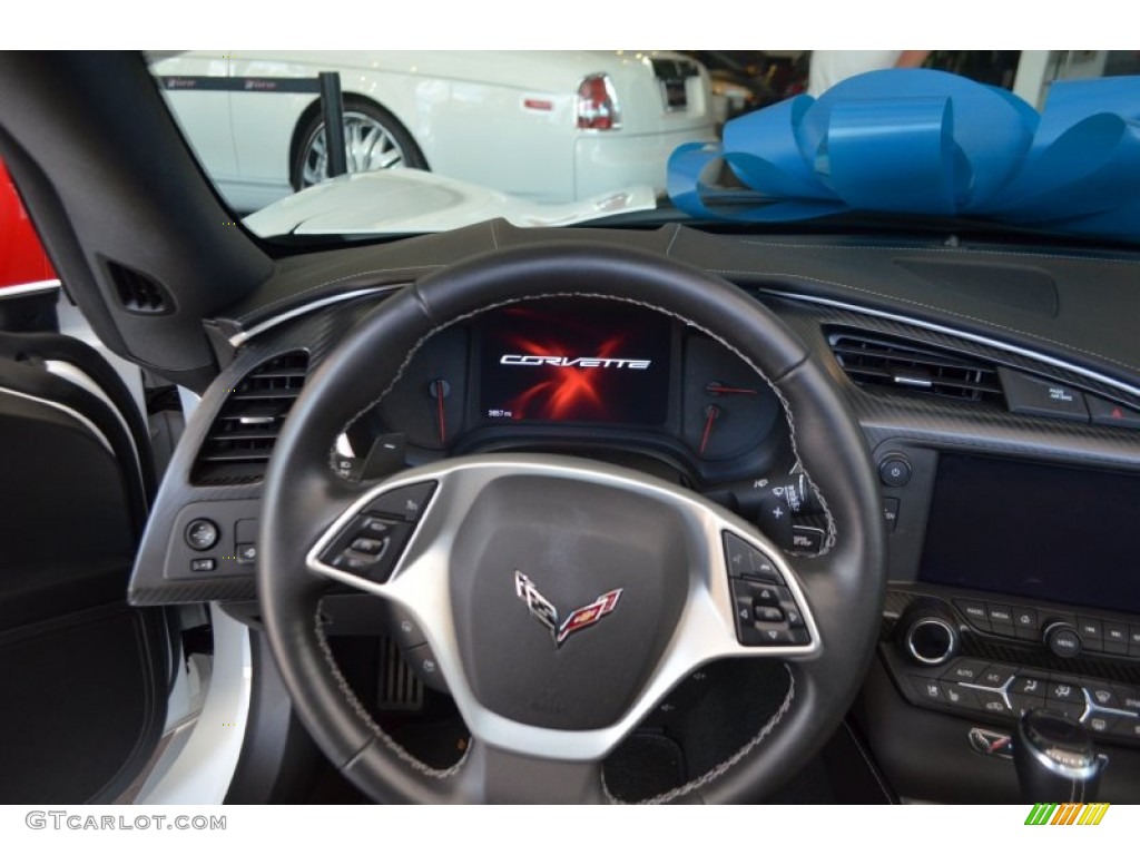 2015 Corvette Stingray Convertible Z51 - Arctic White / Jet Black photo #6