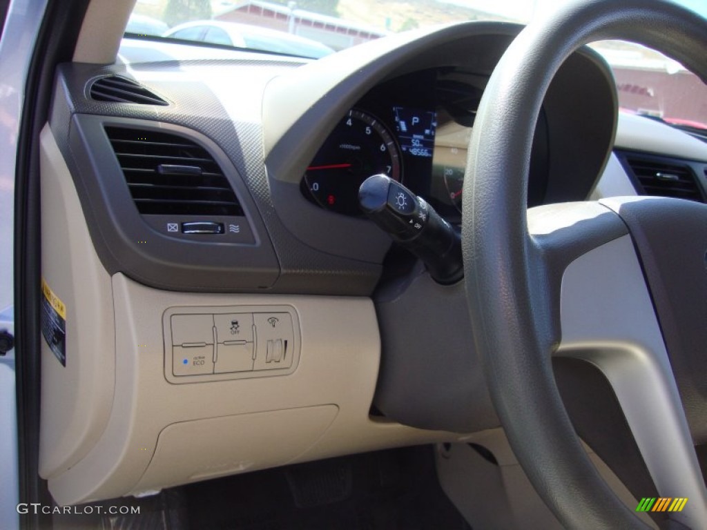2013 Accent GLS 4 Door - Clearwater Blue / Beige photo #11