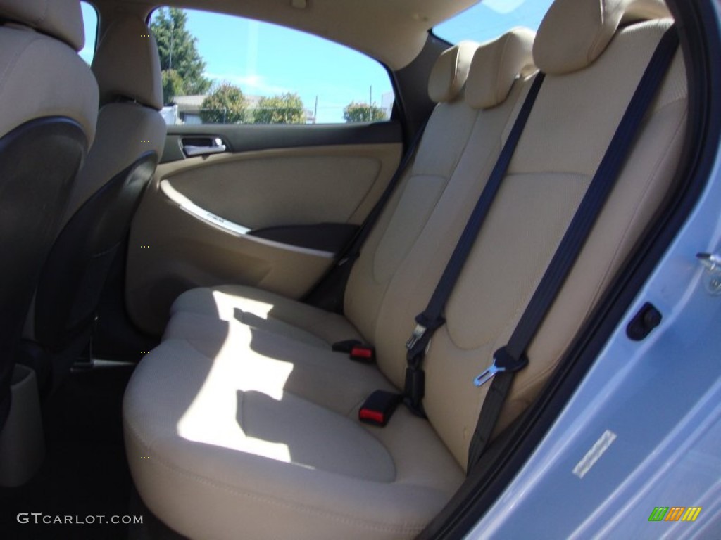 2013 Accent GLS 4 Door - Clearwater Blue / Beige photo #22