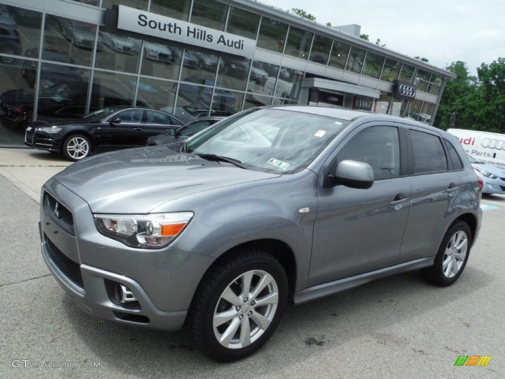 2012 Outlander Sport SE - Mercury Gray Pearl / Black photo #1