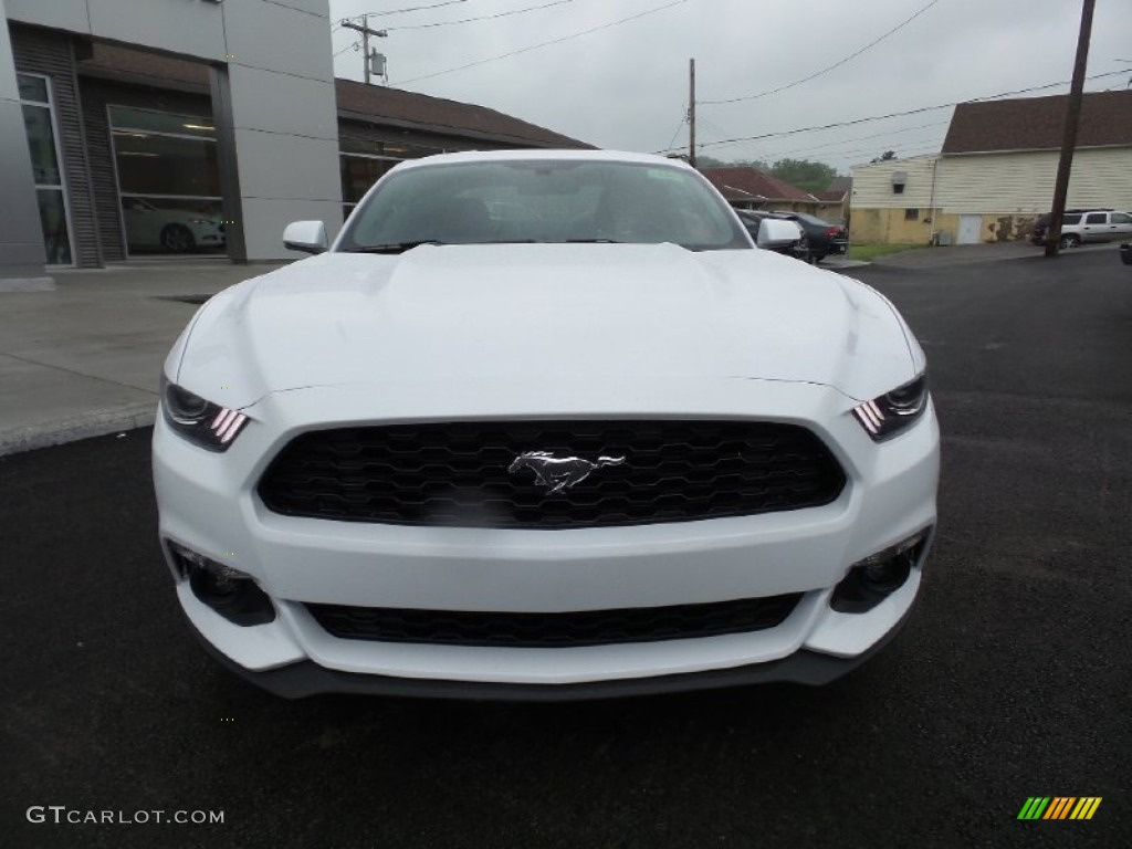 2015 Mustang EcoBoost Premium Coupe - Oxford White / Ebony photo #10