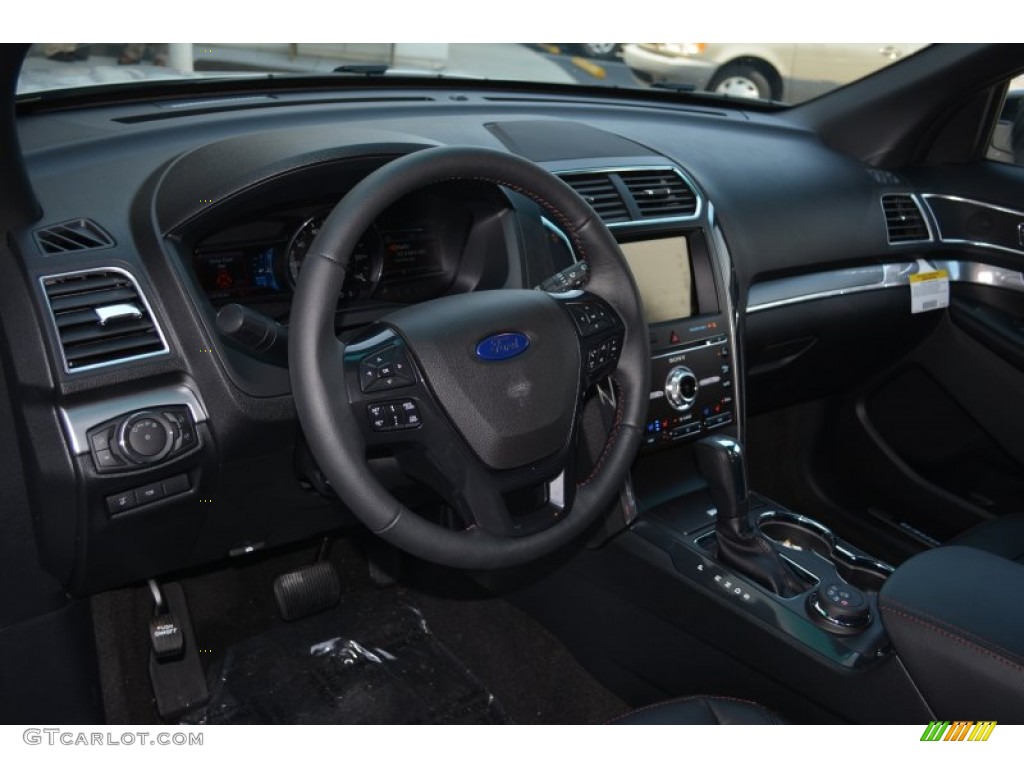 2016 Ford Explorer Sport 4WD Ebony Black Dashboard Photo #104920683