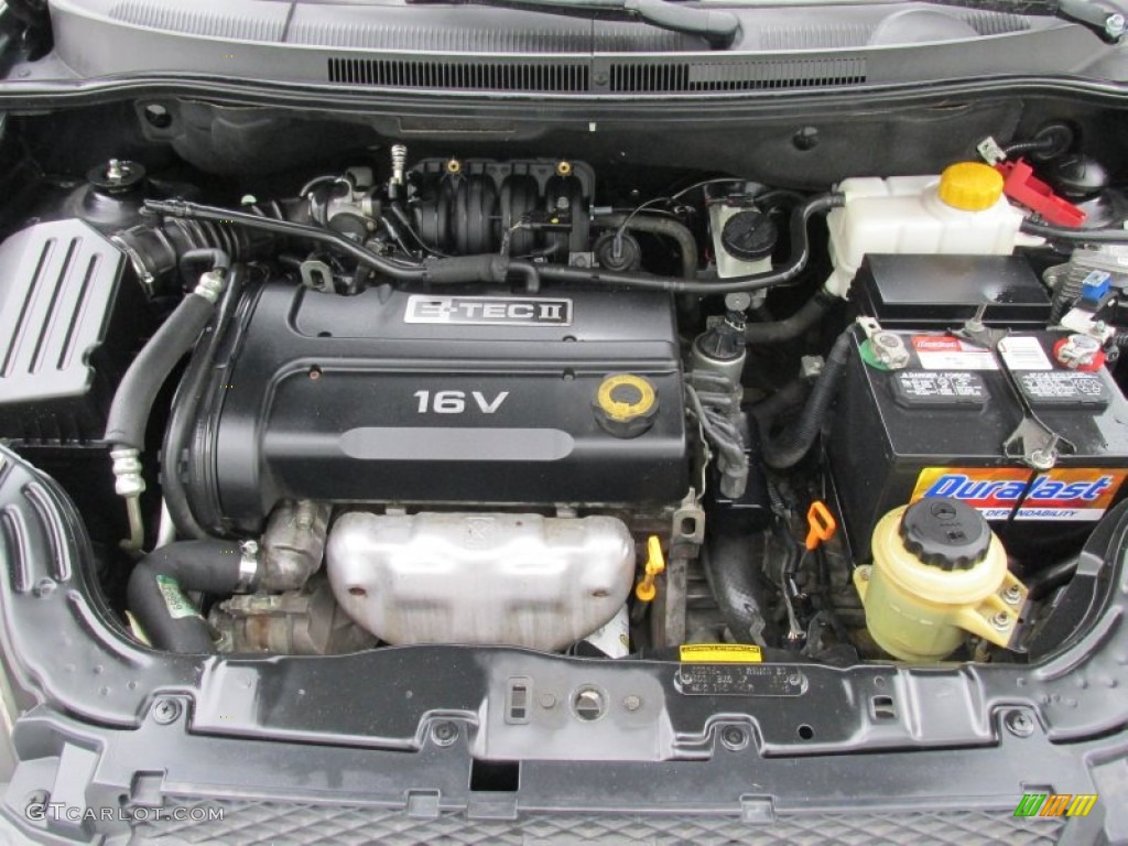 2008 Aveo LS Sedan - Black / Neutral Beige photo #20