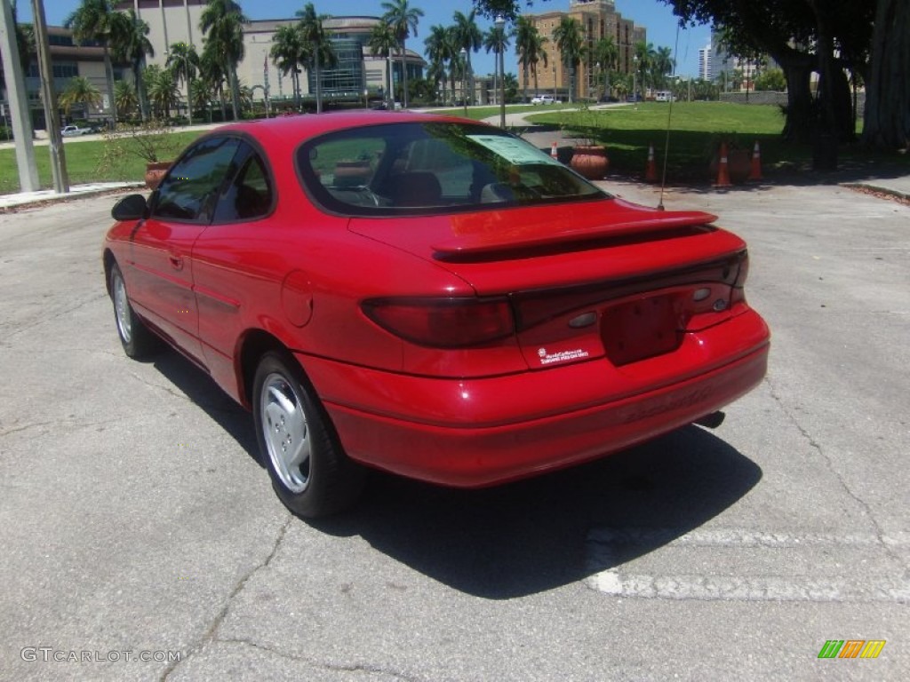 2002 Escort ZX2 Coupe - Bright Red / Medium Prairie Tan photo #3