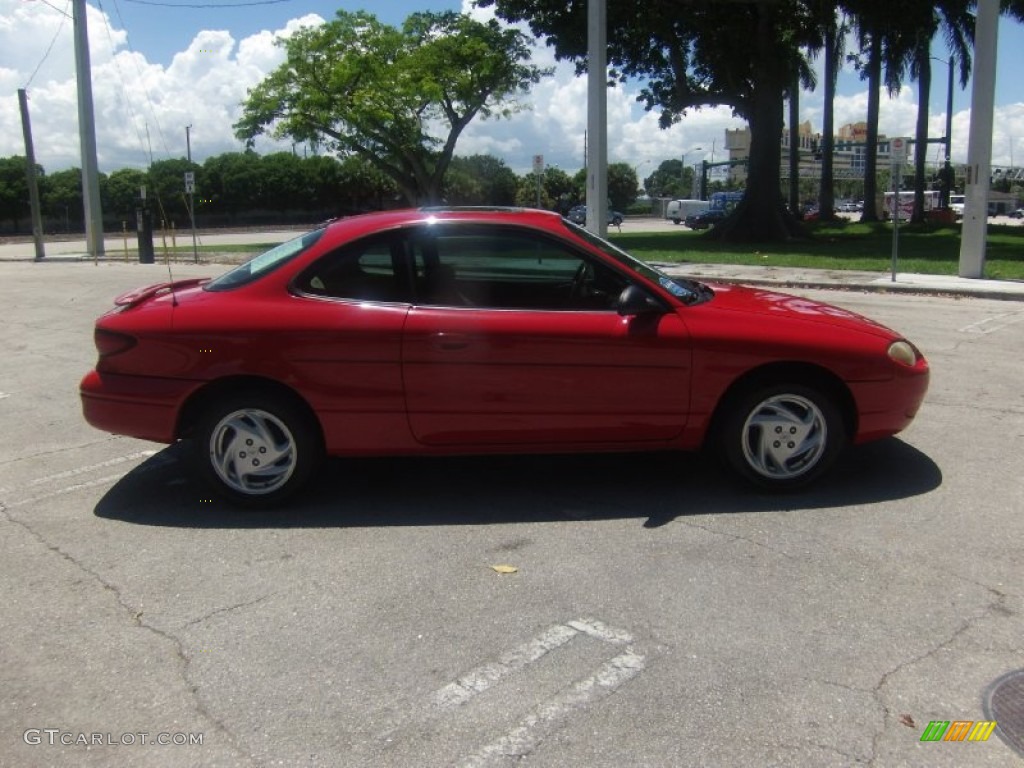 2002 Escort ZX2 Coupe - Bright Red / Medium Prairie Tan photo #6