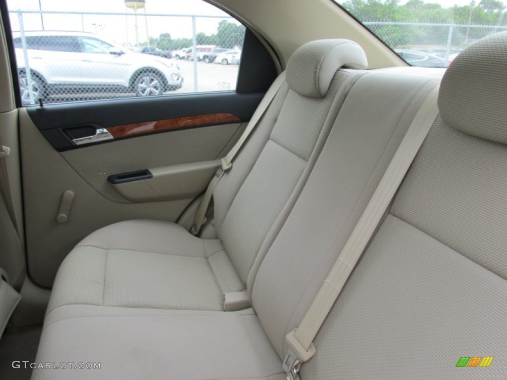 2008 Aveo LS Sedan - Black / Neutral Beige photo #28