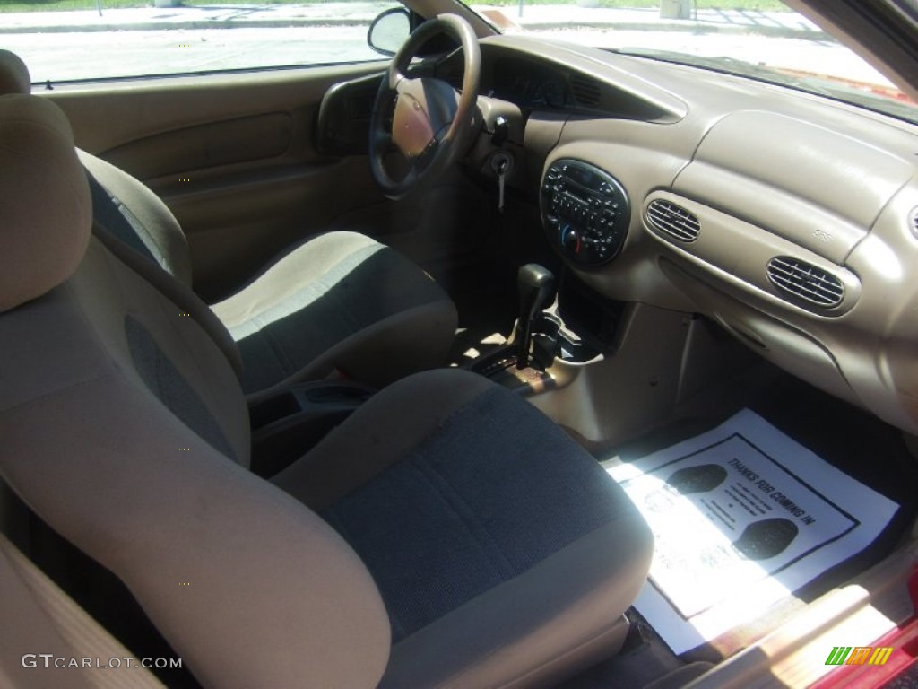 2002 Escort ZX2 Coupe - Bright Red / Medium Prairie Tan photo #13