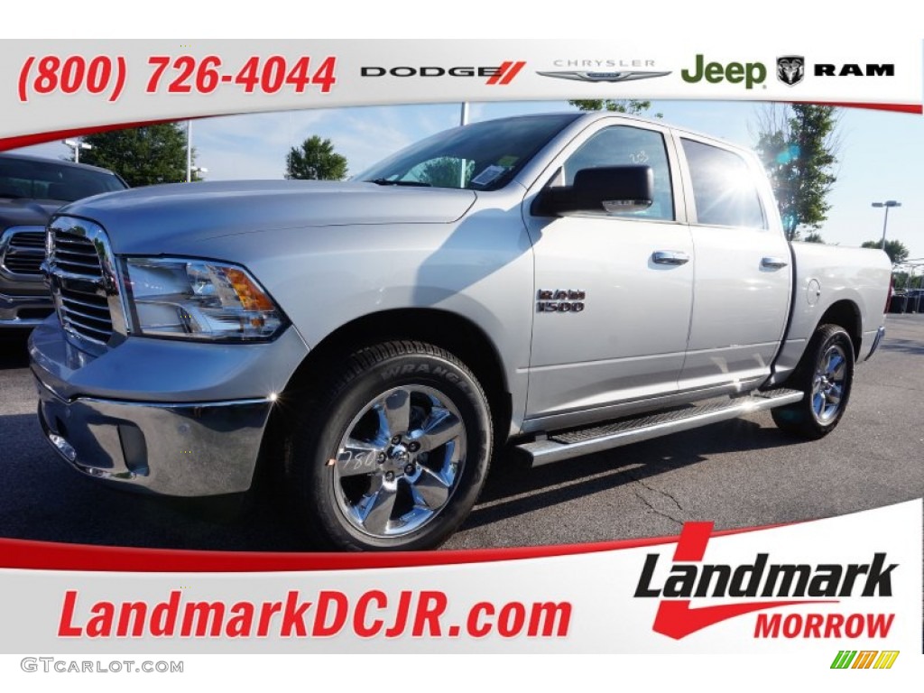 2015 1500 Lone Star Crew Cab - Bright Silver Metallic / Black/Diesel Gray photo #1