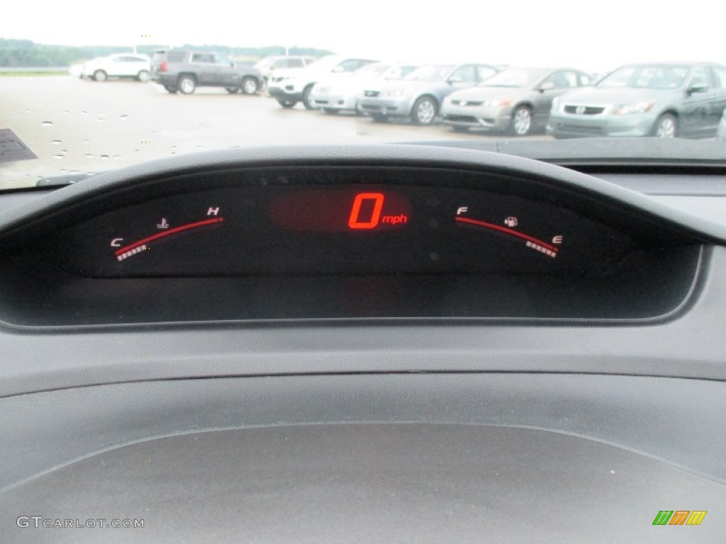 2009 Civic Si Sedan - Redline Orange Pearl / Black photo #14