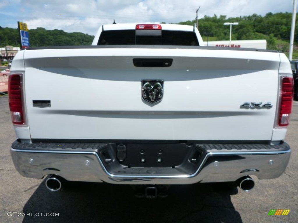 2015 1500 Laramie Quad Cab 4x4 - Bright White / Black photo #4
