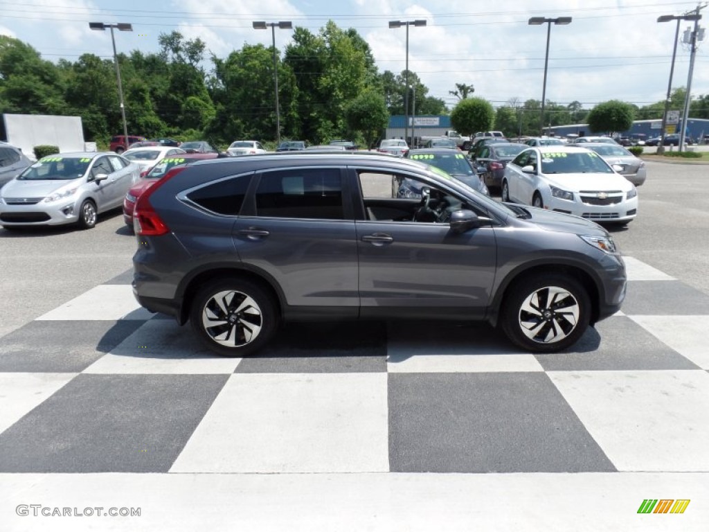 2015 CR-V Touring - Modern Steel Metallic / Gray photo #3