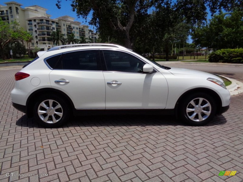 Moonlight White 2008 Infiniti EX 35 Journey Exterior Photo #104930489