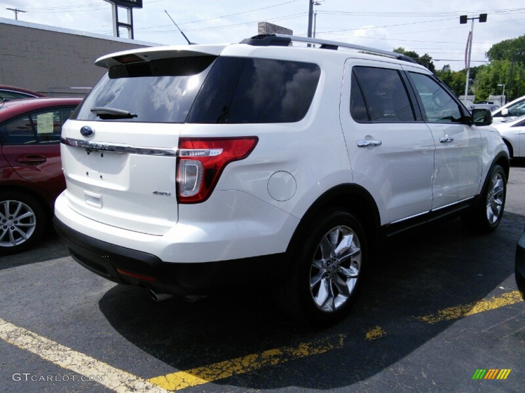 2012 Explorer Limited 4WD - White Platinum Tri-Coat / Charcoal Black/Pecan photo #5