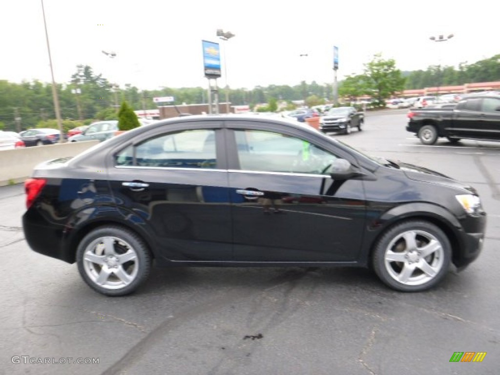 2012 Sonic LTZ Sedan - Black / Jet Black/Dark Titanium photo #6