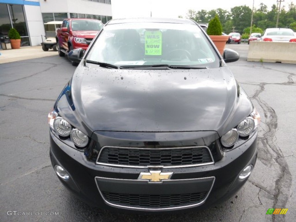 2012 Sonic LTZ Sedan - Black / Jet Black/Dark Titanium photo #8