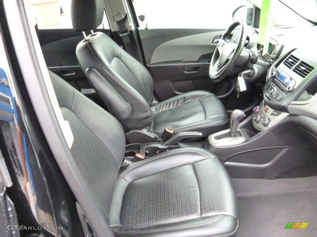 2012 Sonic LTZ Sedan - Black / Jet Black/Dark Titanium photo #10