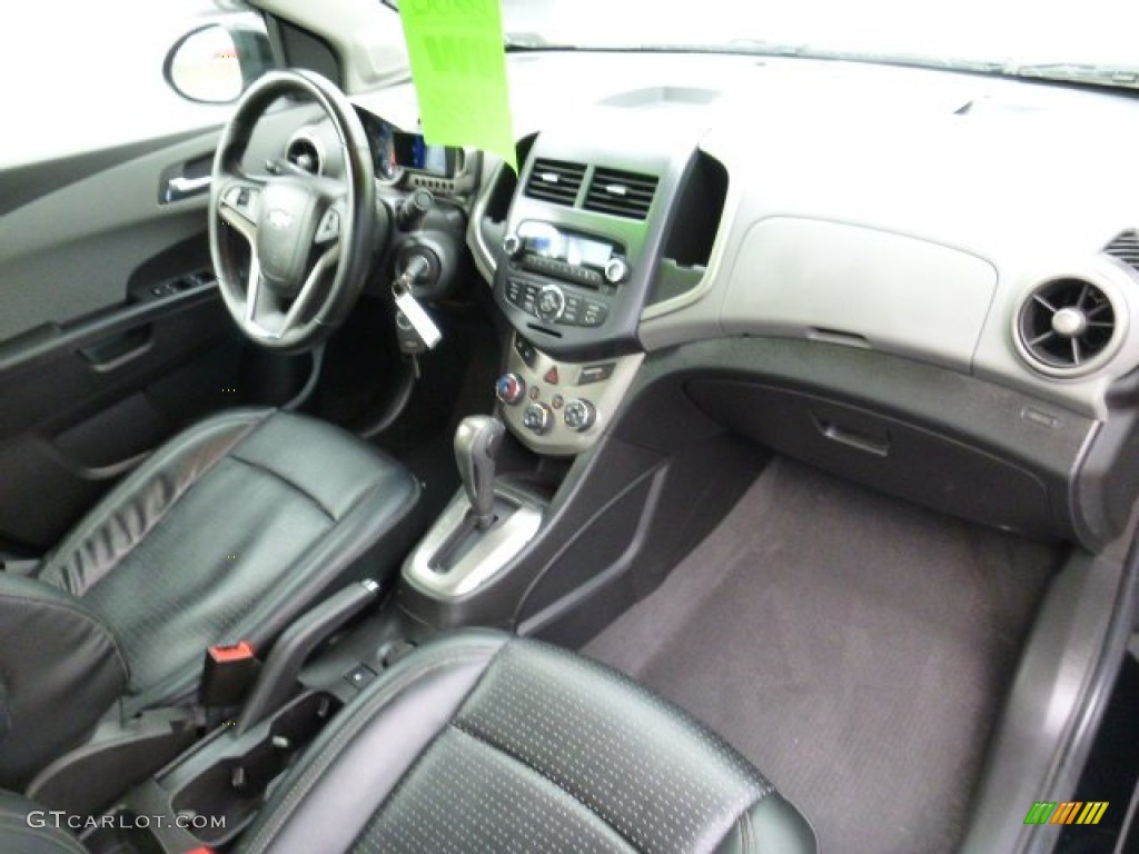 2012 Sonic LTZ Sedan - Black / Jet Black/Dark Titanium photo #11