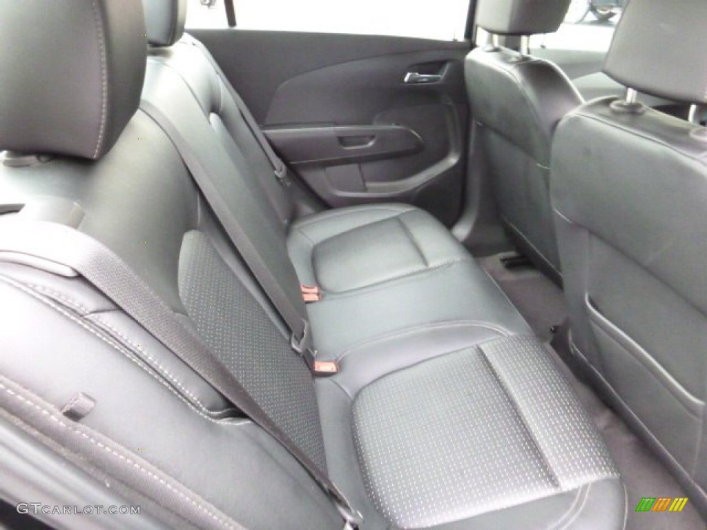 2012 Sonic LTZ Sedan - Black / Jet Black/Dark Titanium photo #13