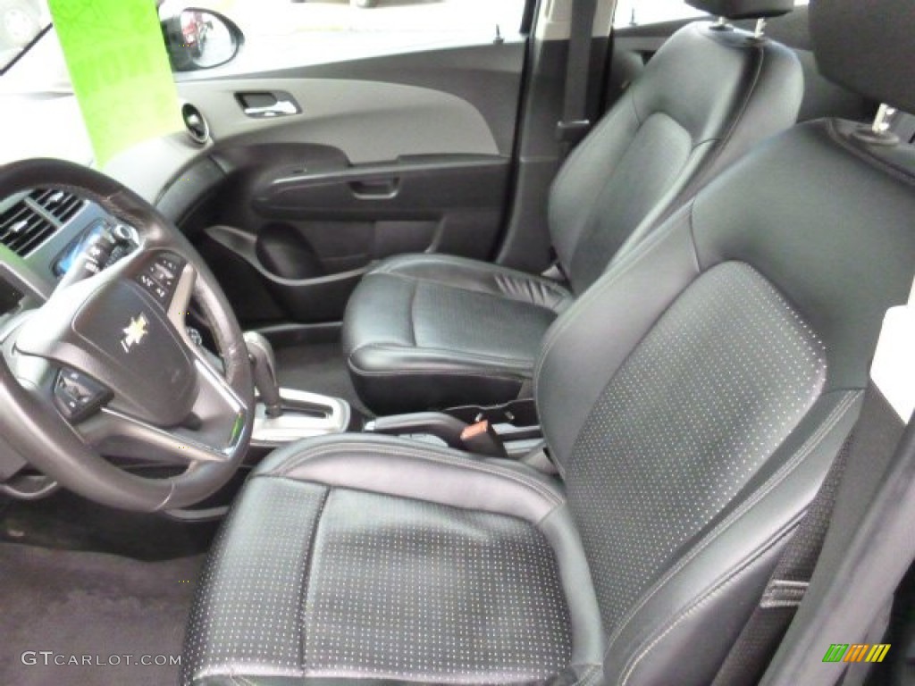 2012 Sonic LTZ Sedan - Black / Jet Black/Dark Titanium photo #14