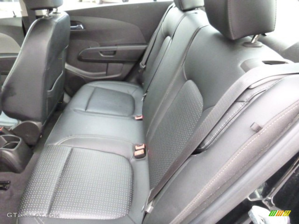 2012 Sonic LTZ Sedan - Black / Jet Black/Dark Titanium photo #15