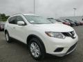Pearl White 2015 Nissan Rogue SV AWD Exterior