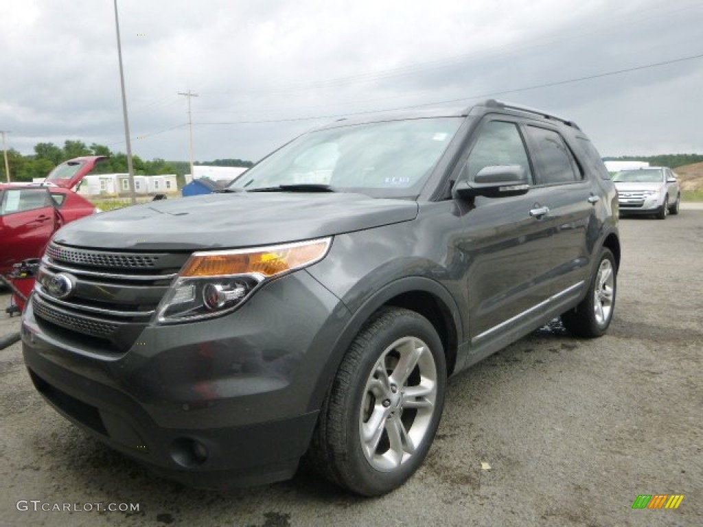 2015 Explorer Limited 4WD - Magnetic / Charcoal Black photo #2