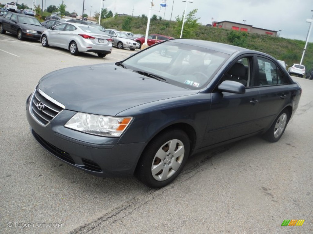Slate Blue 2009 Hyundai Sonata GLS Exterior Photo #104934270