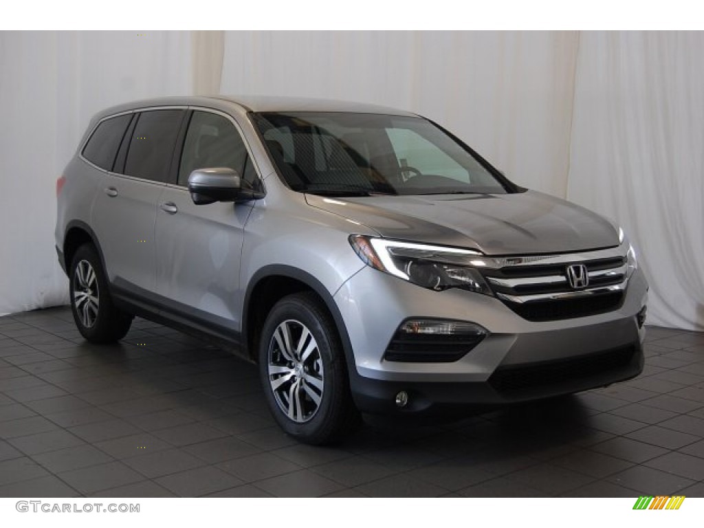 2016 Pilot EX - Lunar Silver Metallic / Gray photo #2