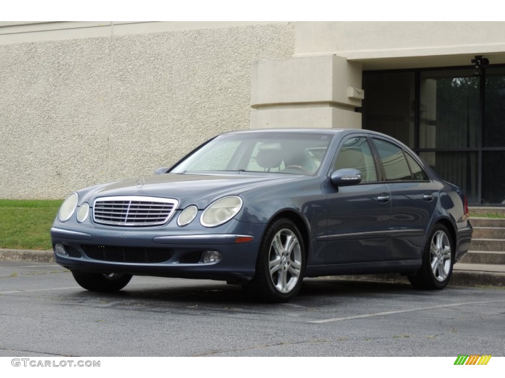 2005 E 500 Sedan - Platinum Blue Metallic / Ash photo #4