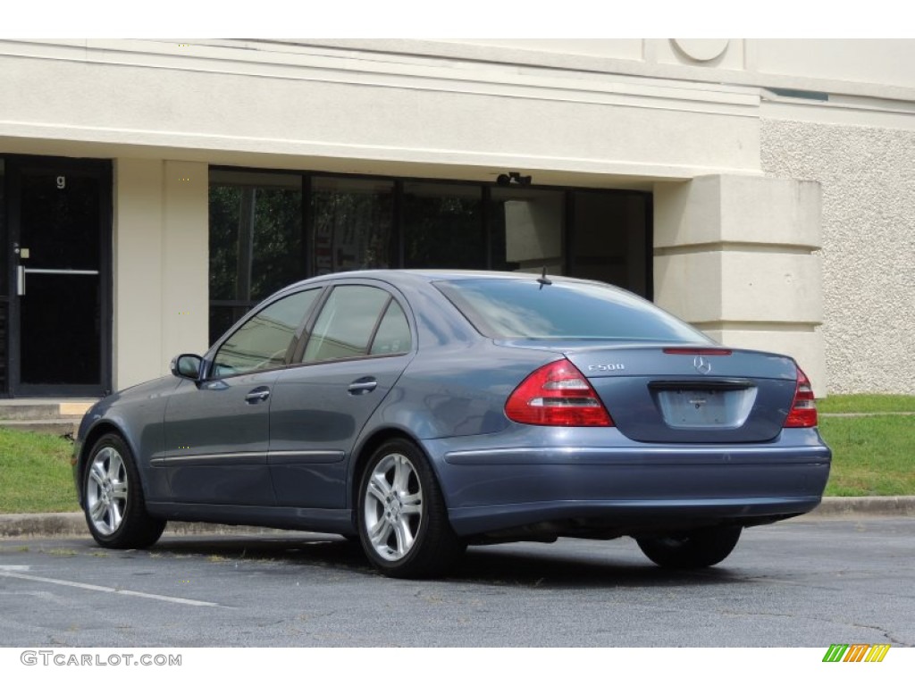 2005 E 500 Sedan - Platinum Blue Metallic / Ash photo #5