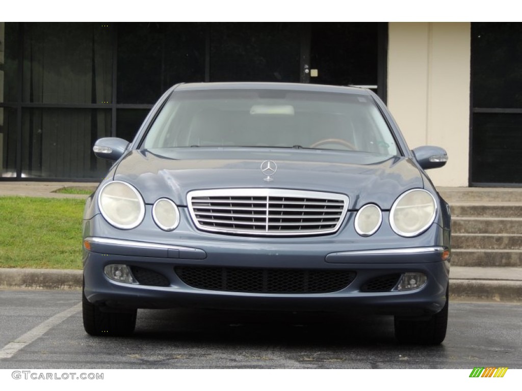 2005 E 500 Sedan - Platinum Blue Metallic / Ash photo #9