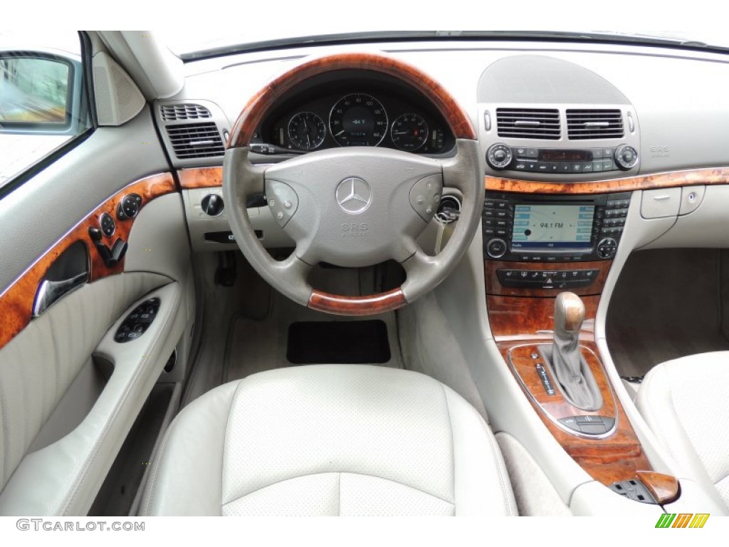 2005 E 500 Sedan - Platinum Blue Metallic / Ash photo #10