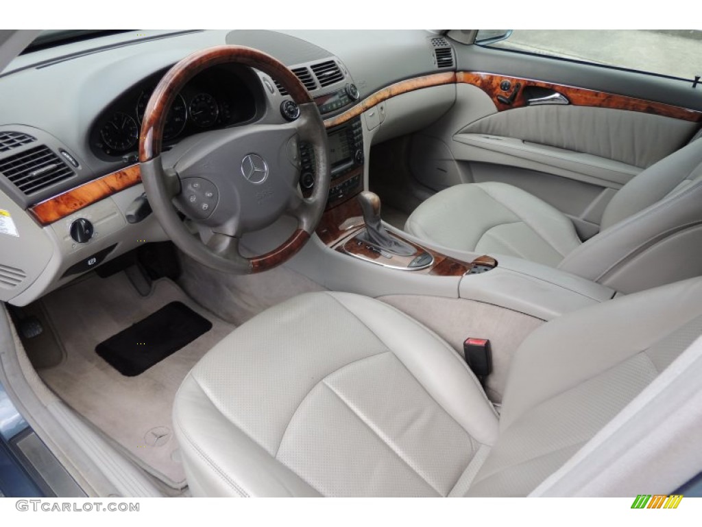 2005 E 500 Sedan - Platinum Blue Metallic / Ash photo #12