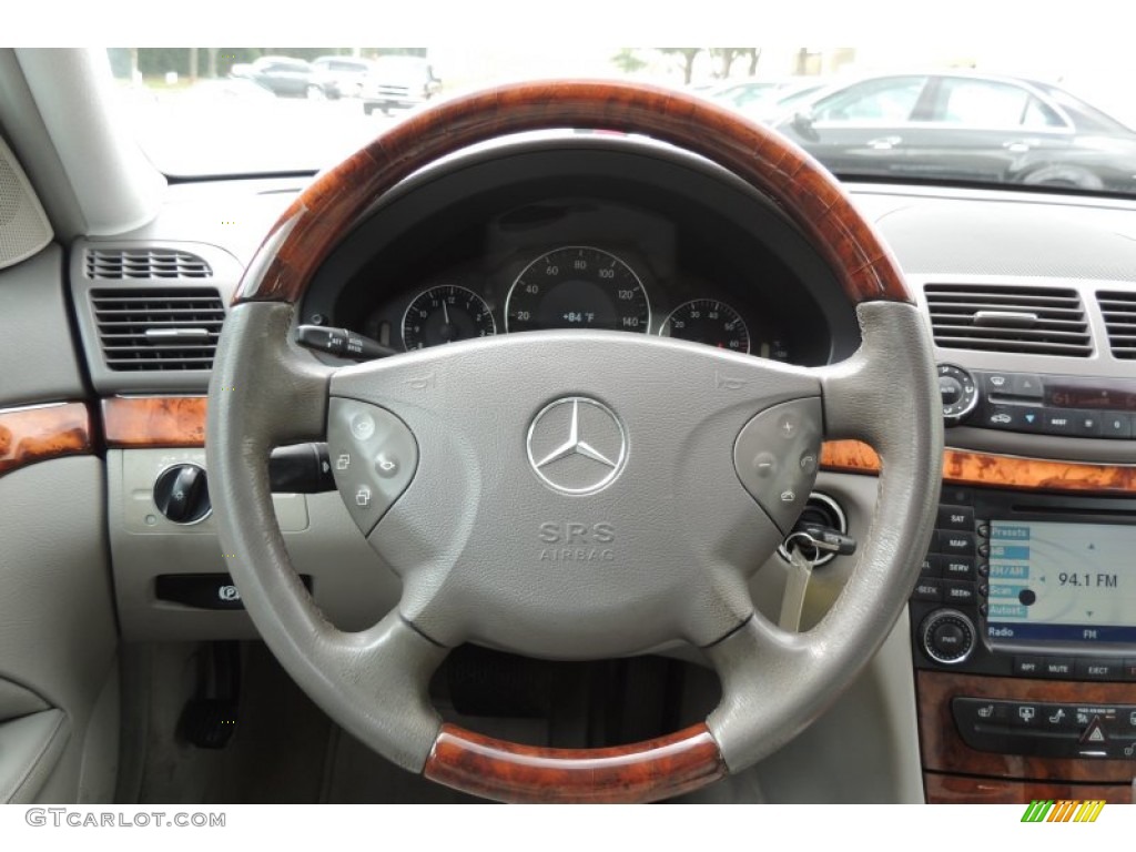 2005 E 500 Sedan - Platinum Blue Metallic / Ash photo #14