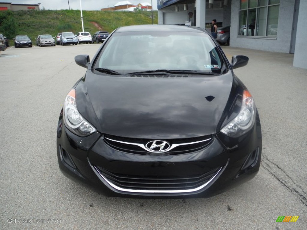 2012 Elantra GLS - Black Diamond / Gray photo #4