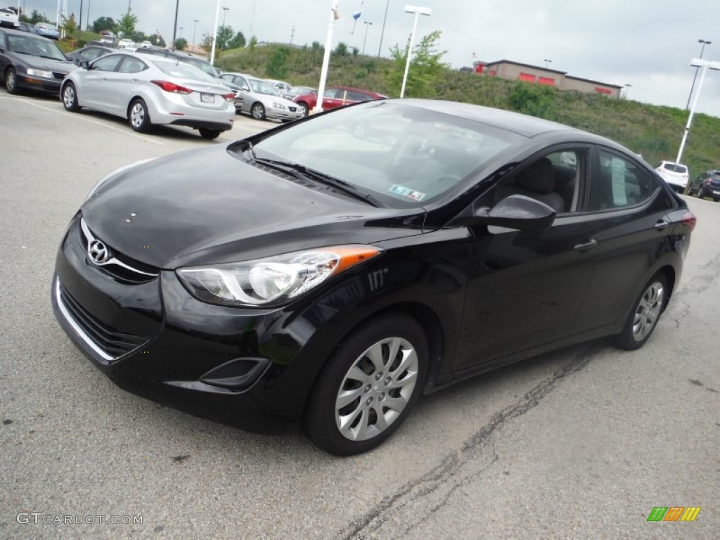 2012 Elantra GLS - Black Diamond / Gray photo #5